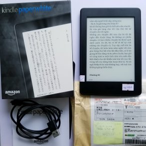 [Máy Nhật Cũ] Máy Đọc Sách Kindle Paperwhite 3 manga Full Box Code 18786
