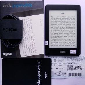 [Máy Nhật Cũ] Máy Đọc Sách Kindle Paperwhite Gen 2 6th Full Box Code 55890