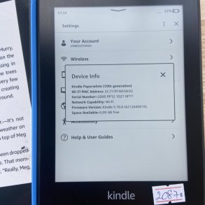 [Máy Nhật Cũ] Máy đọc sách Kindle Paperwhite gen 4 10th 8g CODE 20870