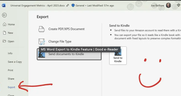 Cách xuất tài liệu Microsoft Word của bạn sang Amazon Kindle
